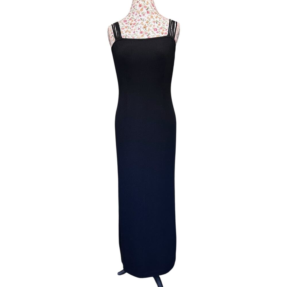 St. John Black Maxi Dress